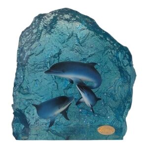 Lassen Collection - Blue Dolphin Resin Art Sculpture